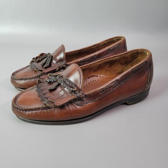 Johnston & Murphy Aragon II Kiltie Tassel Loafers Brown Mens Size 8.5 EEE - Picture 2 of 16